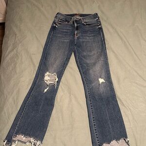 Mother crop jeans